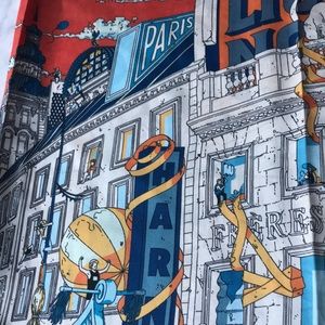 Silk “Paris” scarf